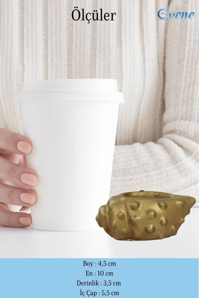 Evene Dekoratif Mumluk Tealight Mumluk Şamdan Mumluk 3 Lü Şamdan Model 32 - Resim 2