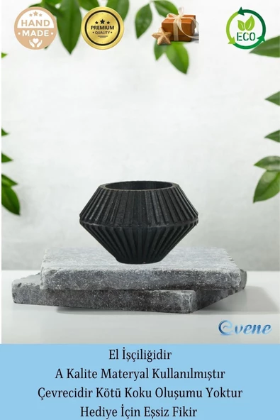 Evene Dekoratif Mumluk Tealight Mumluk Şamdan Mumluk 3 Lü Şamdan Model 37 - Resim 8