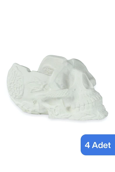 Evene Küllük Beyaz Kül Tablası Dekoratif Küllük 4 Adet Model 8 ürün görseli 1