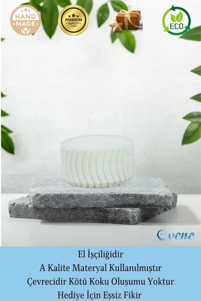 Evene Beyaz Mumluk Şamdan Tealight Mum Uyumlu Tekerlek Model - 8