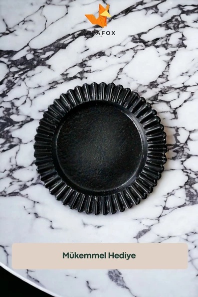 METAFOX Küllük Kül Tablası Sigara Küllüğü Siyah Model 5 - Resim 5