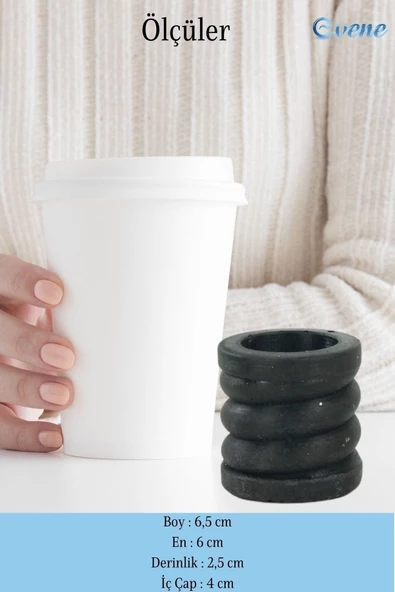 Evene Dekoratif Mumluk Tealight Mumluk Şamdan Mumluk 3 Lü Şamdan Model 27 - Resim 2