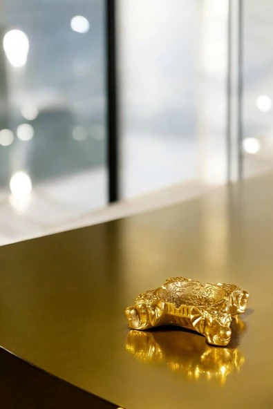 Evene Küllük Altın Kül Tablası Dekoratif Küllük Model 6 ürün görseli