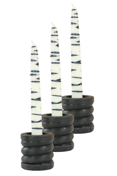 Evene Dekoratif Mumluk Tealight Mumluk Şamdan Mumluk 3 Lü Şamdan Model 27 ürün görseli 1