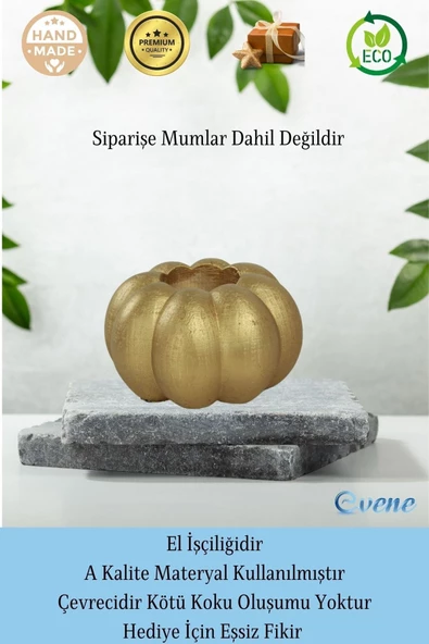 Evene Dekoratif Mumluk Tealight Mumluk Şamdan Mumluk 3 Lü Şamdan Model 34 - Resim 8