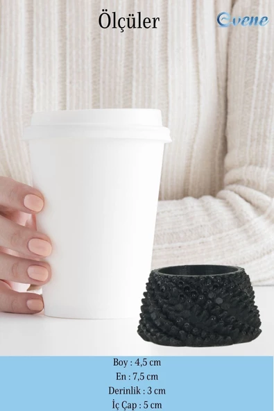 Evene Dekoratif Mumluk Tealight Mumluk Şamdan Mumluk 3 Lü Şamdan Model 40 - Resim 2