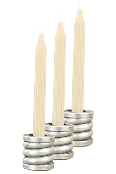 Evene Dekoratif Mumluk Tealight Mumluk Şamdan Mumluk 3 Lü Şamdan Model 27
