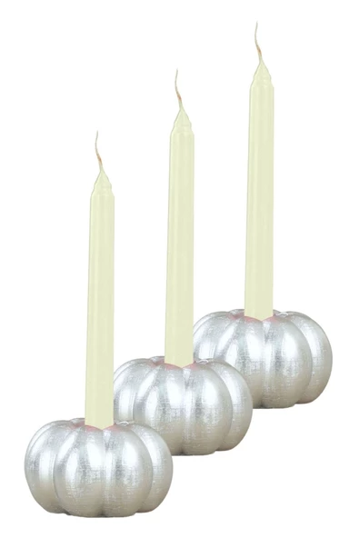 Evene Dekoratif Mumluk Tealight Mumluk Şamdan Mumluk 3 Lü Şamdan Model 34 ürün görseli