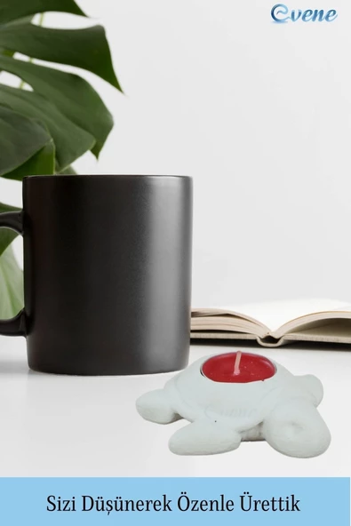 Evene Dekoratif Mumluk Tealight Mumluk Şamdan Mumluk 3 Lü Şamdan Model 41 - 3