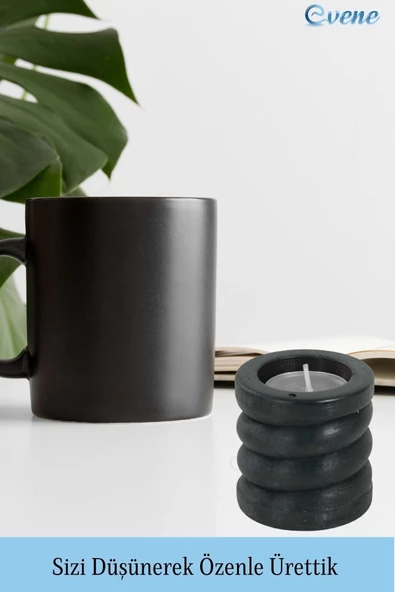 Evene Dekoratif Mumluk Tealight Mumluk Şamdan Mumluk 3 Lü Şamdan Model 27 - Resim 3