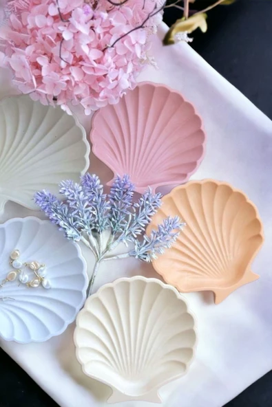 tambana Sunumluk Takı Tabağı Dekoratif Tepsi Obje Seti 5 Parça Model 25 ürün görseli 1