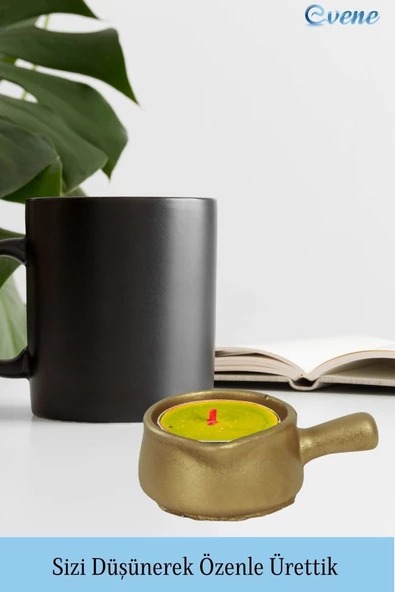 Evene Dekoratif Mumluk Tealight Mumluk Şamdan Mumluk 3 Lü Şamdan Model 24 - Resim 3