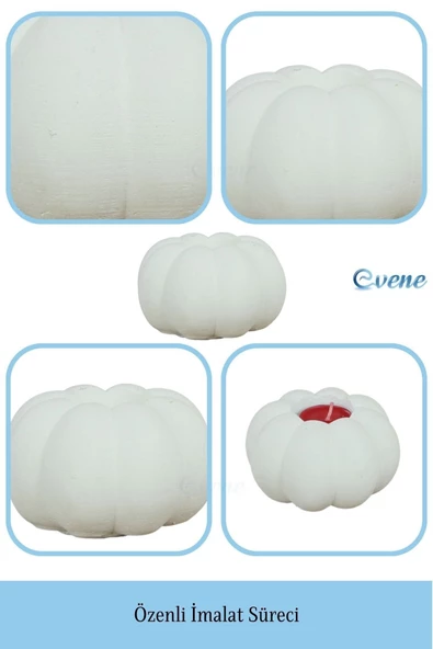 Evene Dekoratif Mumluk Tealight Mumluk Şamdan Mumluk 3 Lü Şamdan Model 34 - Resim 7