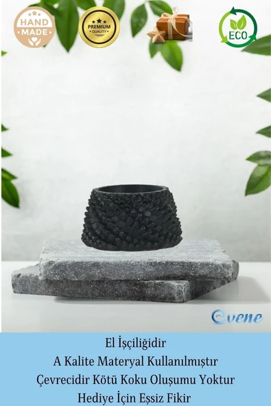 Evene Dekoratif Mumluk Tealight Mumluk Şamdan Mumluk 3 Lü Şamdan Model 40 - Resim 8