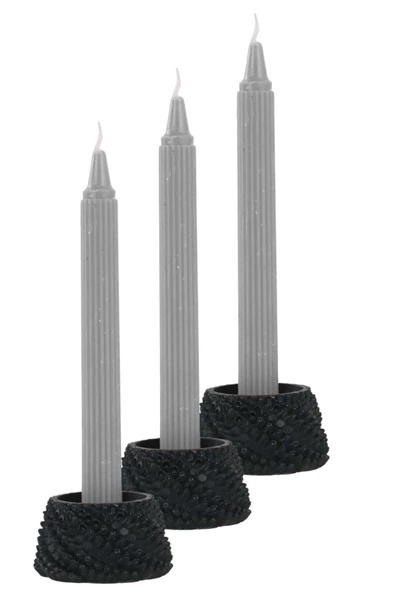 Evene Dekoratif Mumluk Tealight Mumluk Şamdan Mumluk 3 Lü Şamdan Model 40 ürün görseli 1