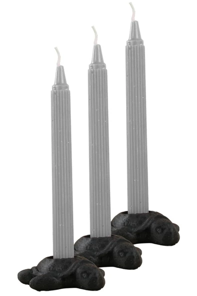 Evene Dekoratif Mumluk Tealight Mumluk Şamdan Mumluk 3 Lü Şamdan Model 41 ürün görseli 1