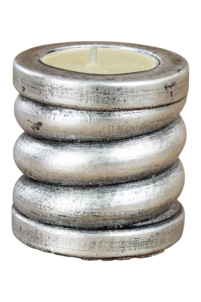 Stein Kohle Şamdanlık Dekoratif Şamdan Mumluk Tealight Mumluk Model 27