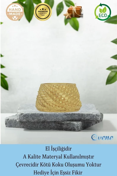 Evene Dekoratif Mumluk Tealight Mumluk Şamdan Mumluk 3 Lü Şamdan Model 26 - 8