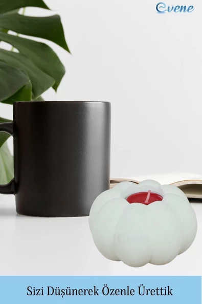 Evene Dekoratif Mumluk Tealight Mumluk Şamdan Mumluk 3 Lü Şamdan Model 34 - Resim 3