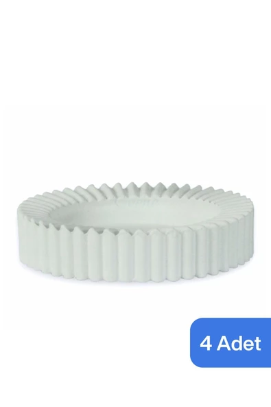 Evene Küllük Beyaz Kül Tablası Dekoratif Küllük 4 Adet Model 5 ürün görseli 1