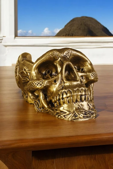 METAFOX Küllük Kül Tablası Sigara Küllüğü Altın Eskitme Renk Model 8 ürün görseli 1