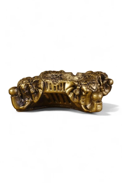 Evene Küllük Altın Eskitme Kül Tablası Dekoratif Küllük Model 6 ürün görseli 1