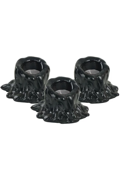 Evene Dekoratif Mumluk Tealight Mumluk Şamdan Mumluk 3 Lü Şamdan Model 31 ürün görseli