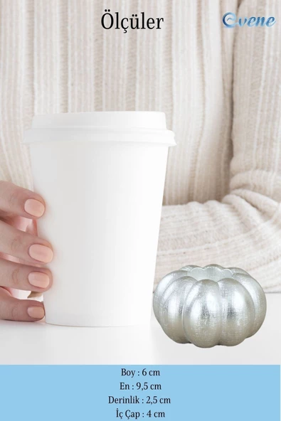 Evene Dekoratif Mumluk Tealight Mumluk Şamdan Mumluk 3 Lü Şamdan Model 34 - Resim 2