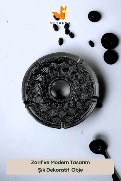 METAFOX Küllük Kül Tablası Sigara Küllüğü Model 1 - Resim 3