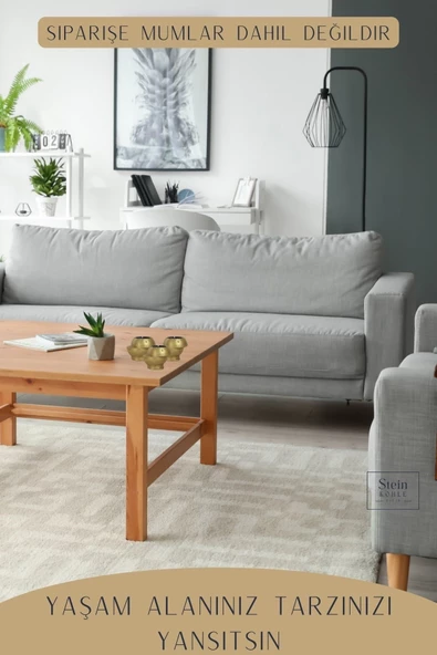 Stein Kohle Şamdanlık Dekoratif Şamdan Mumluk Tealight Mumluk Model 25 - Resim 3