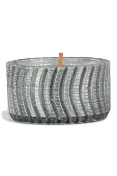 Evene Gümüş Mumluk Şamdan Tealight Mum Uyumlu Tekerlek Model