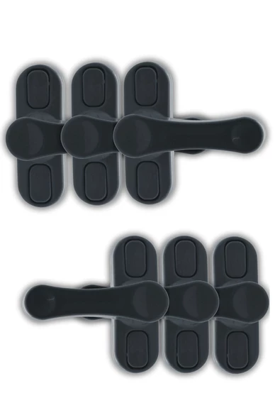 Viselia Pencere Kilidi Pimapen Kilidi Pencere Çocuk Kilidi Pencere Emniyet Kilidi Antrasit 6 Adet ürün görseli 1