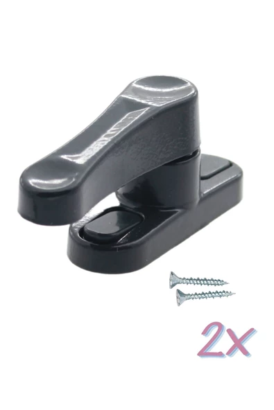 Pandogo Antrasit Pimapen Pencere Kilidi Hırsızları Uzak Tutun Çocuklarınızı Koruyun 2 Adet ürün görseli 1