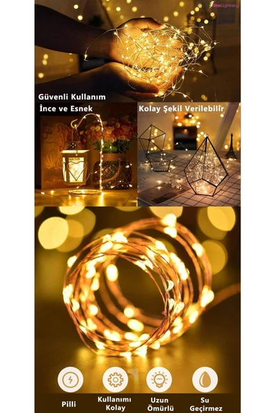 StarLightning 3 Metre Peri Led Çok Amaçlı Dekoratif Aydınlatma - Gün Işığı - 6