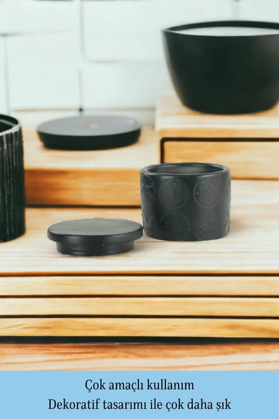 Evene Dekoratif Kapaklı Kutu Çok Amaçlı Kutu Takı Kutusu Model 14 - 3