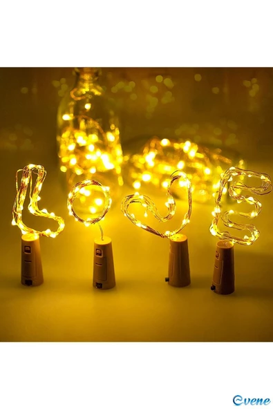 Evene Led Işık Led Şerit Peri Led Işık Dekoratif Aydınlatma Peri Led Mantar Led 1 Metre - 2