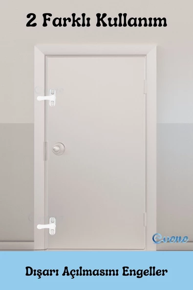 Evene Pencere Çocuk Kilit Pencere Kilidi Cam Kilidi Emniyet Çocuk Kilit Kapı Mandalı 3 Adet Koyu Kahve - Resim 6