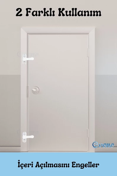 Evene Pencere Çocuk Kilit Pencere Kilidi Cam Kilidi Emniyet Çocuk Kilit Kapı Mandalı 3 Adet Kahve - 5