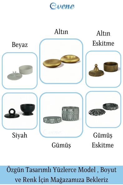 Evene Dekoratif Kapaklı Kutu Çok Amaçlı Kutu Takı Kutusu Altın Renk Model 20 - 5