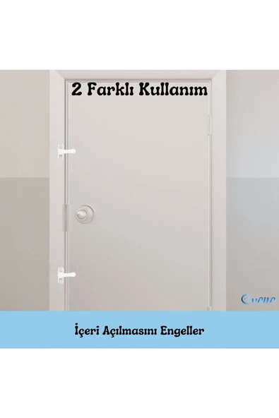 Pandogo Pencere Kilidi 3 Adet Çekmeli Kapı Ve Pencere Emniyet Aparatı Güvenlik Ürünü Kilit Siyah - Resim 5