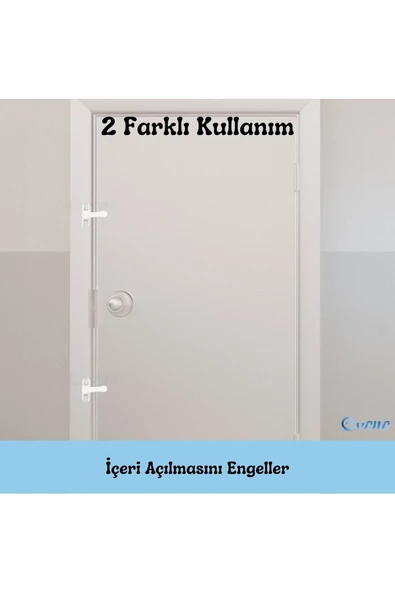 Evene Antrasit Pencere Emniyet Kilidi Çocuk Hırsız Kilidi Çekmeli Metal Kilit 1 Adet - Resim 6