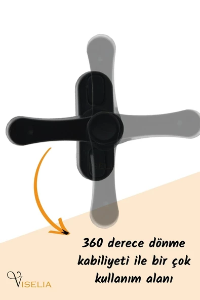 Viselia Siyah Pencere Emniyet Kilidi 10 Adet Çocuk Hırsız Kilidi Çekmeli Metal Kilit - Resim 5