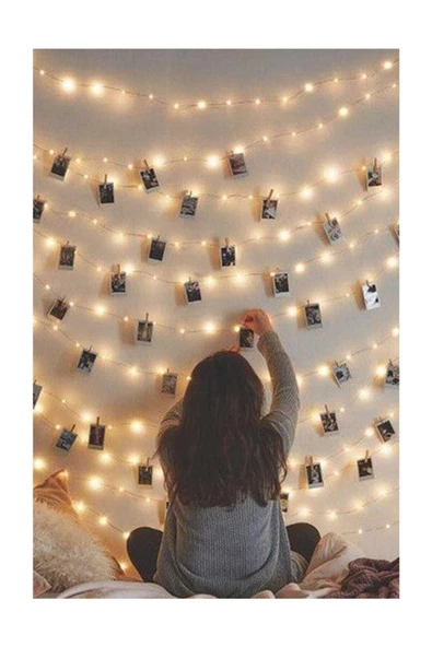 Viselia Peri Led Işık 5 Metre Sarı Renk - 2