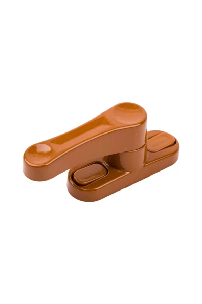 Viselia Açık Kahverengi Pencere Emniyet Kilidi 2 Adet Çocuk Hırsız Kilidi Çekmeli Metal Kilit - Resim 3