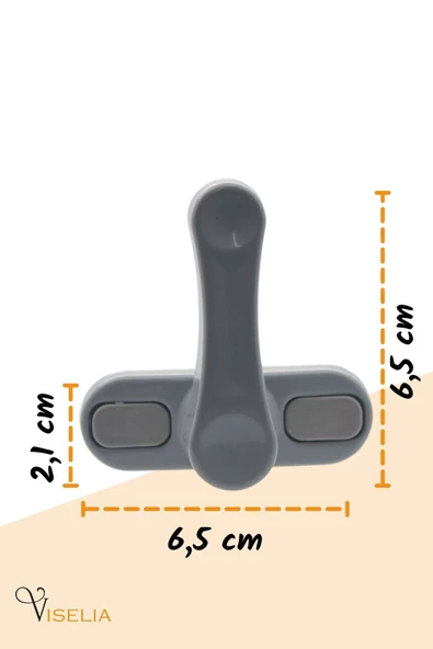 Viselia Pencere Kilidi Pimapen Kilidi Pencere Çocuk Kilidi Pencere Emniyet Kilidi Gri 4 Adet - 2