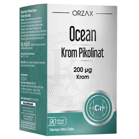 Orzax Ocean Krom Pikolinat 90 Bitkisel Kapsül ürün görseli 1