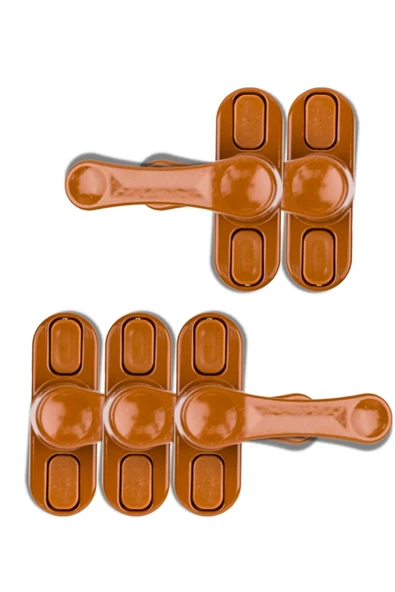 Viselia Pencere Kilidi Pimapen Kilidi Pencere Çocuk Kilidi Pencere Emniyet Kilidi 5 Açık Kahve Adet ürün görseli 1