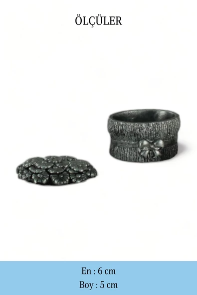 Evene Dekoratif Kapaklı Kutu Çok Amaçlı Kutu Takı Kutusu Model 19 - 2