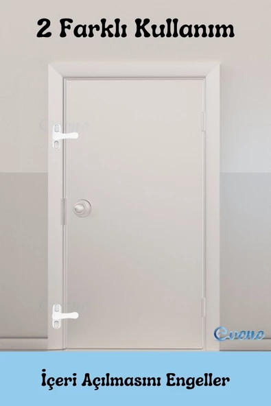 Evene Açık Kahverengi Pencere Emniyet Kilidi 2 Adet Çocuk Hırsız Kilidi Çekmeli Metal Kilit - Resim 5