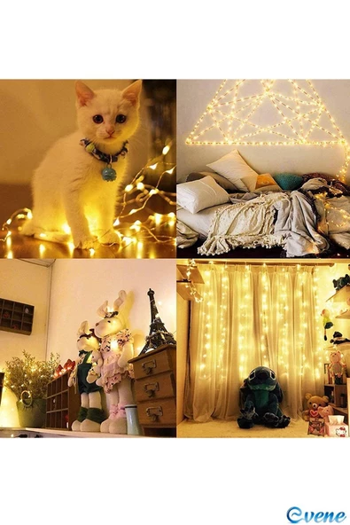 Evene Led Işık Led Şerit Peri Led Işık Dekoratif Aydınlatma Peri Led 5 Metre Gün Işığı - 5